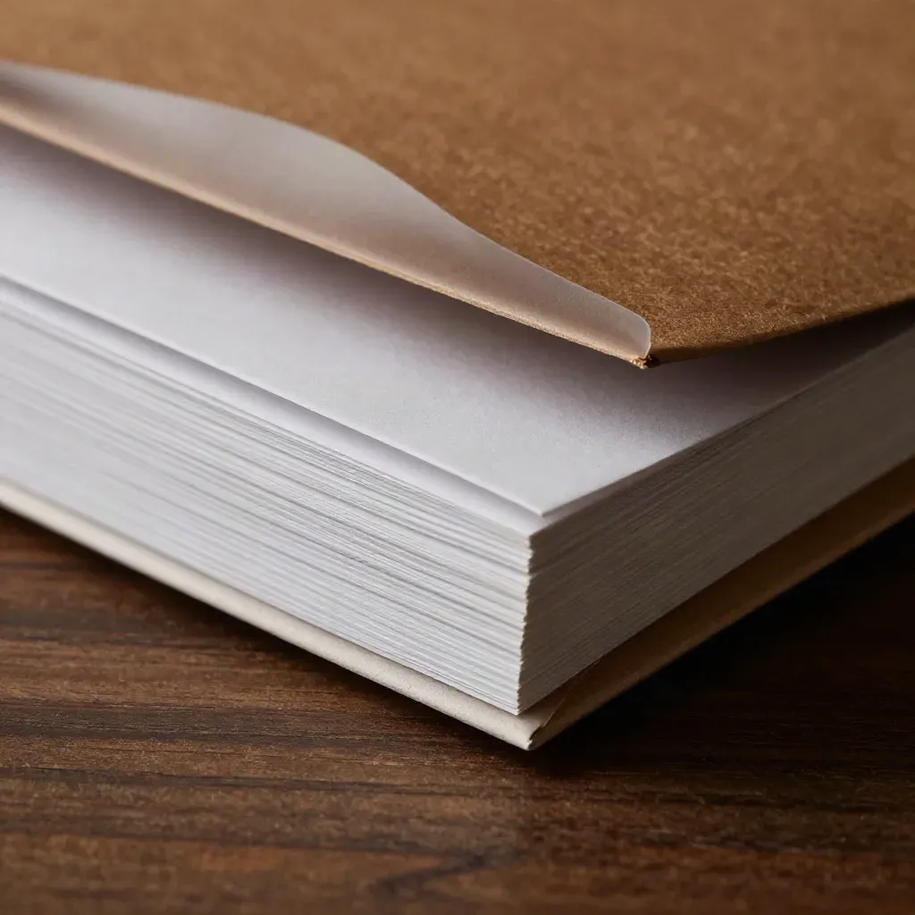 Pacchetto privacy con sleeve opaca e busta sigillata in macro.